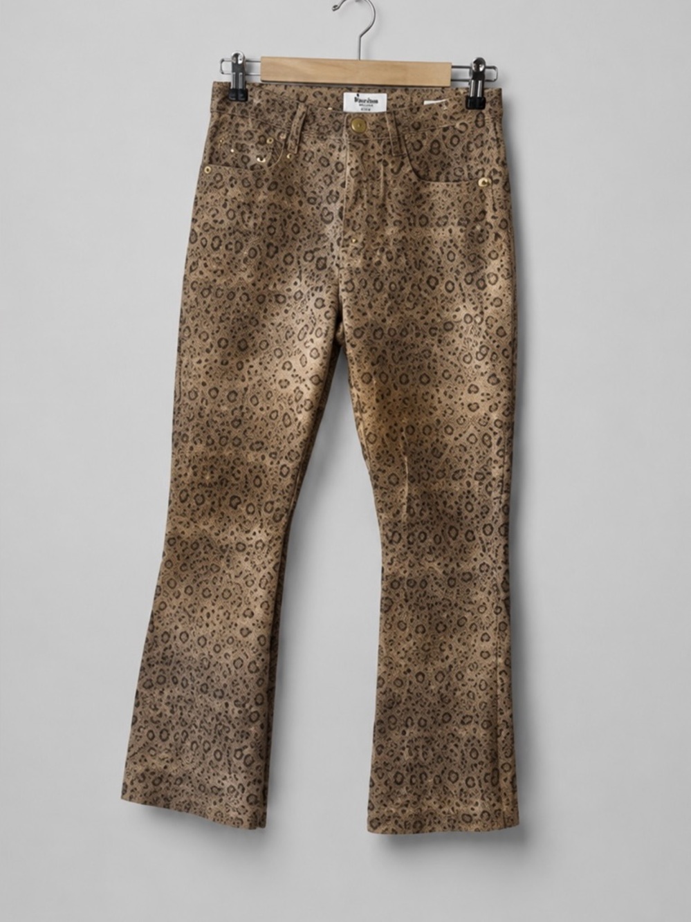 FRAME Le Crop Mini Boot in leopard print